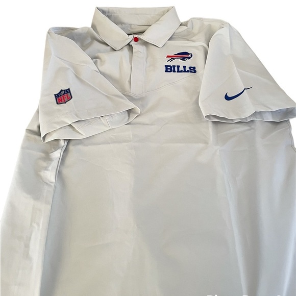 NFL Buffalo Bills Nike Football On Field Snap Button Up Short Sleeve Shirt Large - Picture 4 of 14